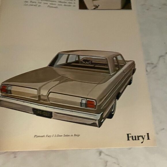 1966 Plymouth Barracuda Fury Belvedere Automobile Dealer Sales Brochure - Picture 3 of 6